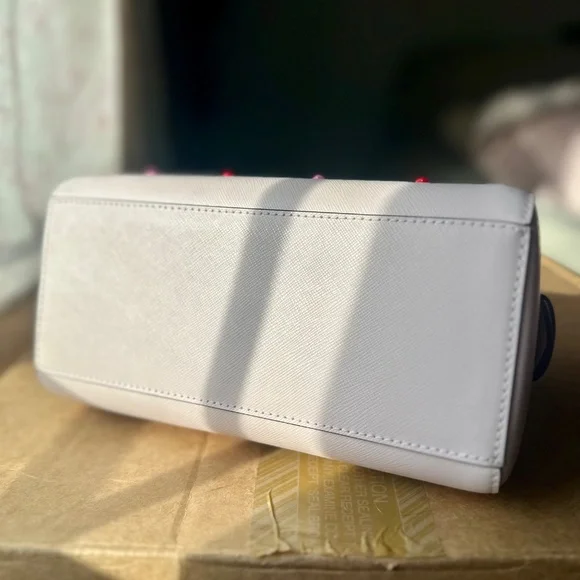 Kate Spade Satchel with Heart Embellishments - Picture 6 of 9